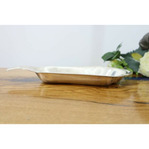 Vintage WMF-IKORA Tarnish Resistant Pearlized Silverplate Tulip Candy Tray Dish - Picture 9 of 9